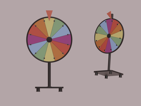 Spinning Wheel Modello 3D