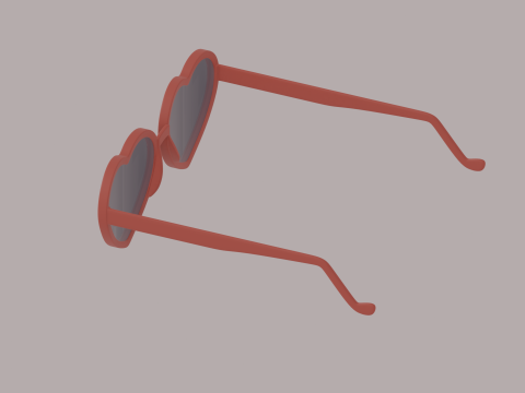 Heart Shaped Glasses Modelo 3D