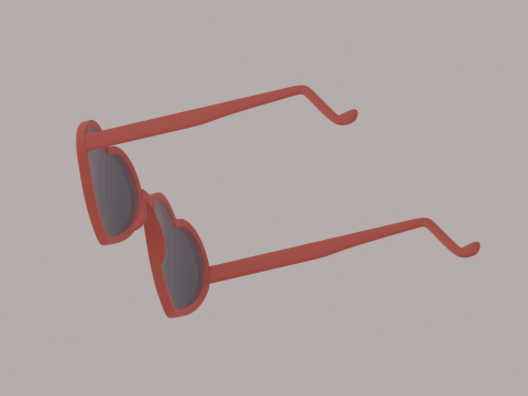 Heart Shaped Glasses Modelo 3D