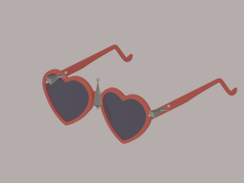 Heart Shaped Glasses Modelo 3D