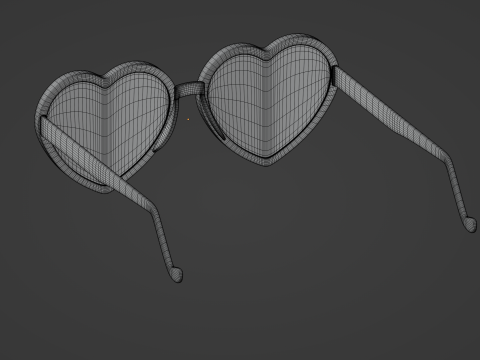 Heart Shaped Glasses Modelo 3D