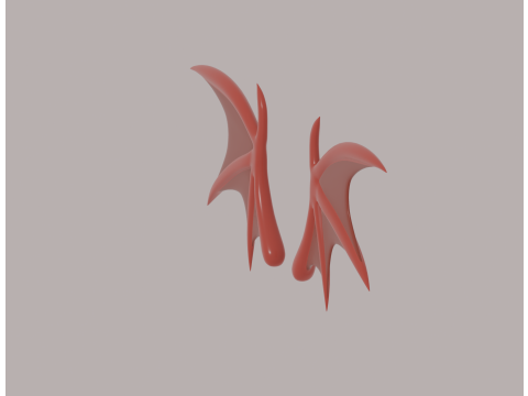 Devils Wings Model 3D