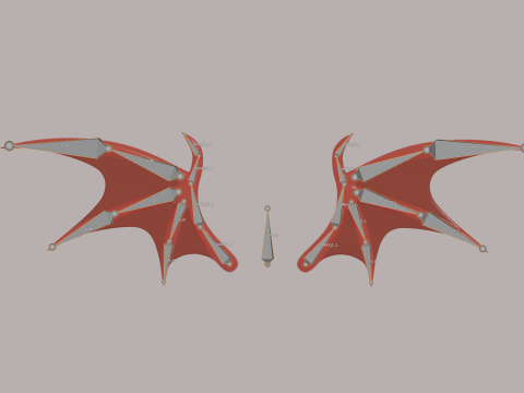 Devils Wings Model 3D