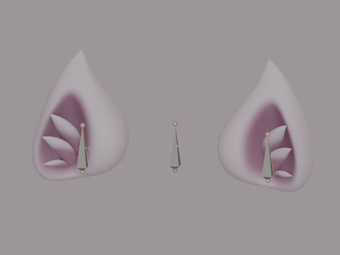 Orecchie di gatto Modello 3D