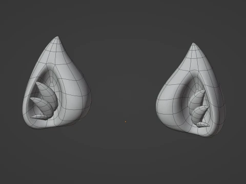 Orecchie di gatto Modello 3D