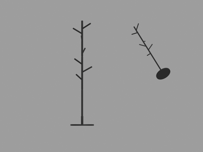 Coat Stand Model 3D .c4d .max .obj .3ds .fbx .stl .blend 