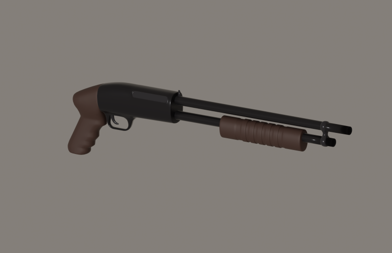 Shotgun Modèle 3D .c4d .max .obj .3ds .fbx .stl .blend