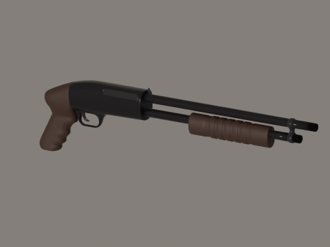 Shotgun Modello 3D