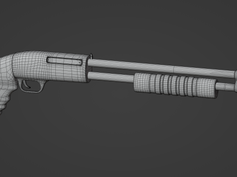 Shotgun Modèle 3D