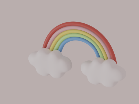 Cloud Rainbow 3D Modell