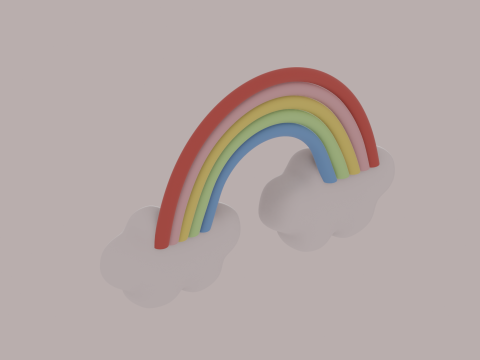 Cloud Rainbow 3D Modell