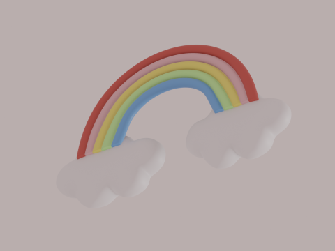 Cloud Rainbow 3D Modell
