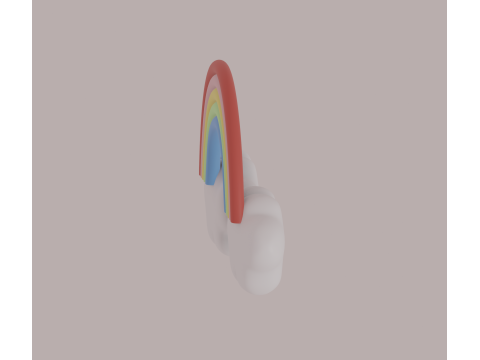 Cloud Rainbow 3D Modell