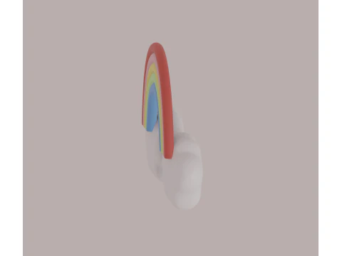 Wolkenregenbogen 3D Modell