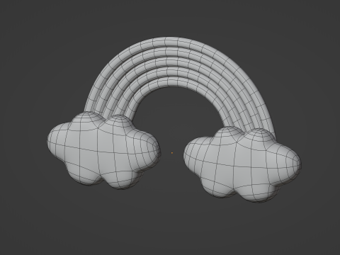 Cloud Rainbow 3D Modell