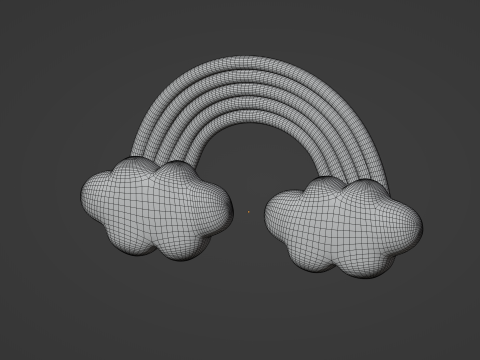 Cloud Rainbow 3D Modell