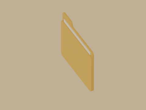 Folder 3D 모델