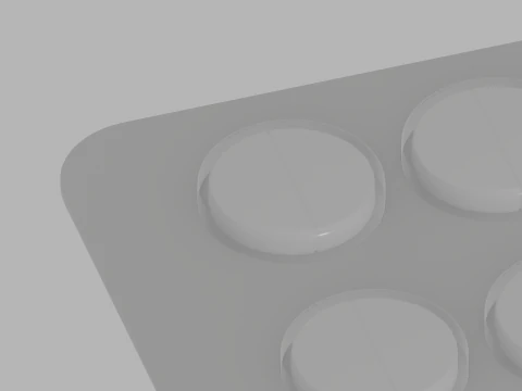 Confezione di compresse Modello 3D