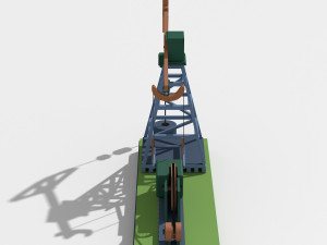 oil well pump 3D Model