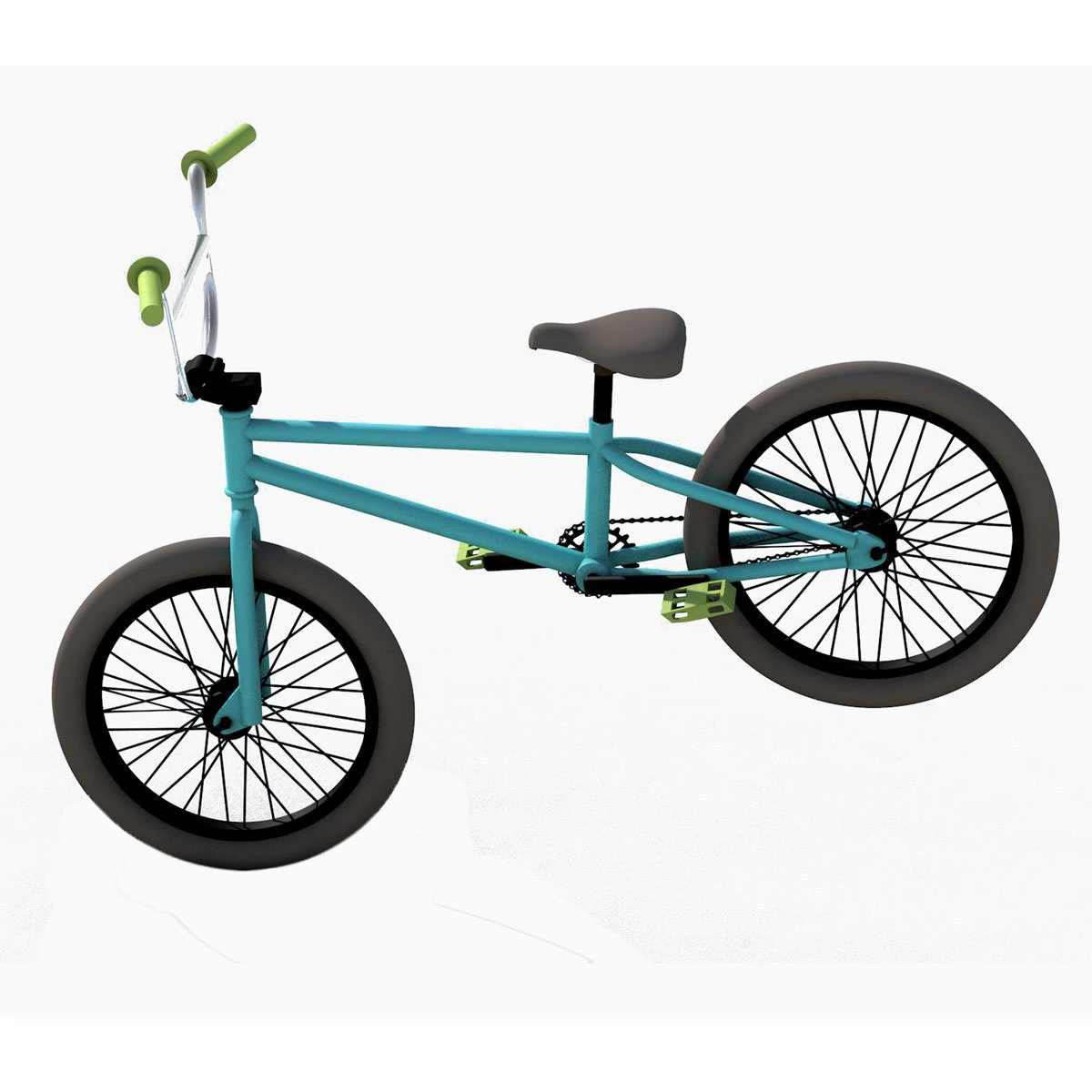 3d bicycle bmx detailed 3D Model .c4d .max .obj .3ds .fbx .stl .blend