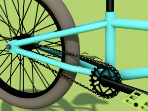 3d bicycle bmx detailed 3D Model
