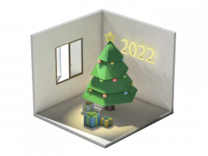 3d christmas tree new year 2022 3D Model
