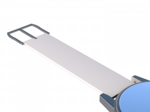 3d wrist watch with white strap Modelo 3D