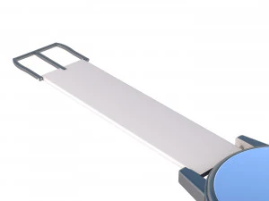 3d wrist watch with white strap 3D Model