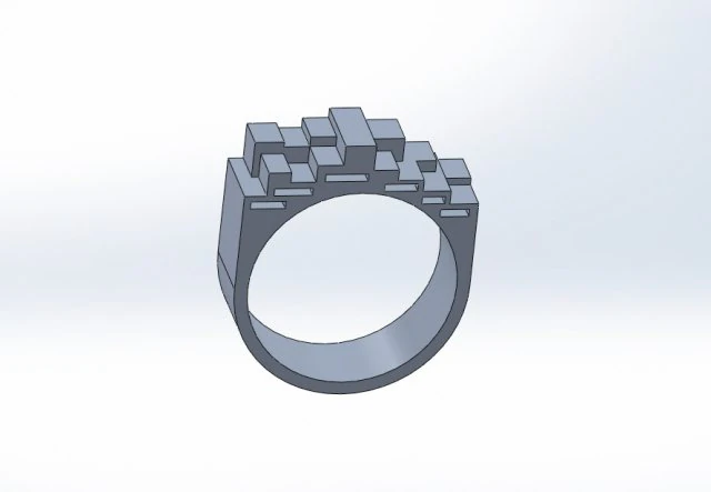 戒指艺术 3D 模型 .c4d .max .obj .3ds .fbx .stl .blend 