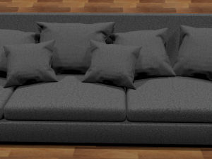 sofa triple 3D Model