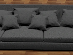 Sofa dreifach 3D Modell
