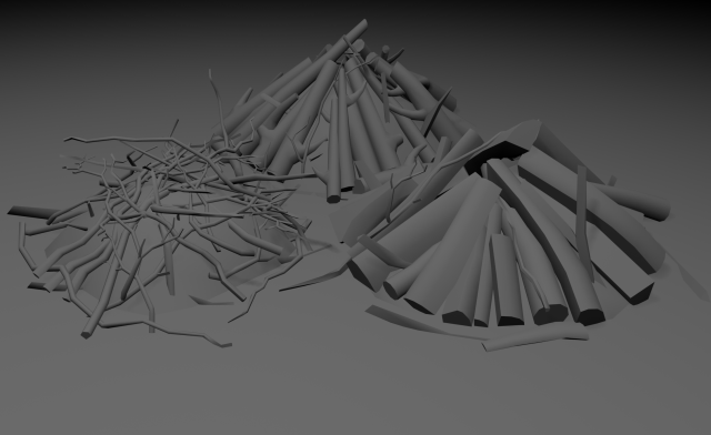 Campfires bonfires 3D Модель .c4d .max .obj .3ds .fbx .stl .blend 
