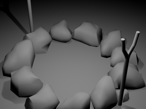 Campfires bonfires 3D Модель