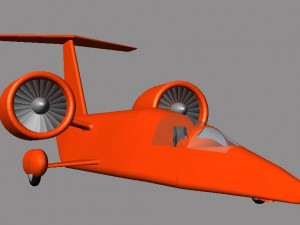 Jet Engine Car 3D Model