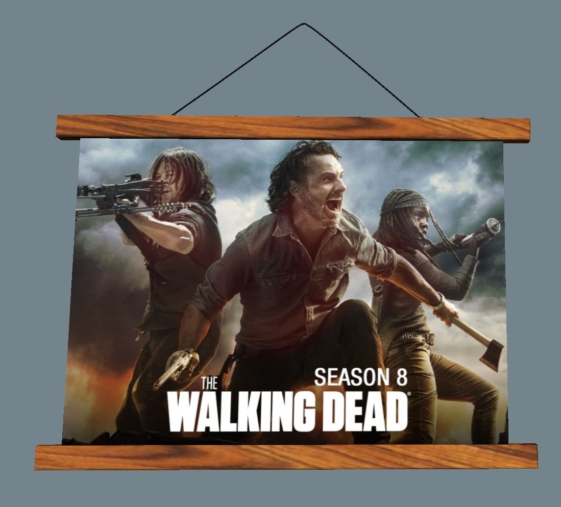 The Walking Dead Season 8 Poster Бесплатно 3D Модель In Другое.