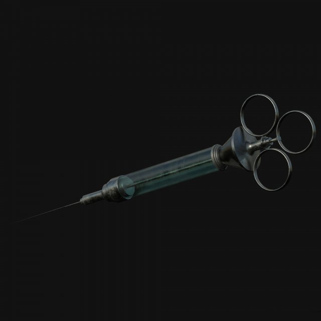 syringe 3D Модель .c4d .max .obj .3ds .fbx .stl .blend 
