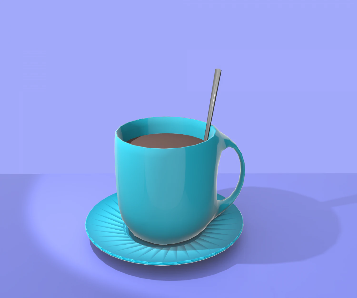 mug with coffee-chocolate milk 3D Model .c4d .max .obj .3ds .fbx .stl .blend