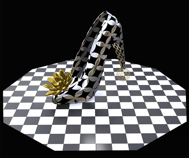 high heel Model 3D .c4d .max .obj .3ds .fbx .stl .blend 
