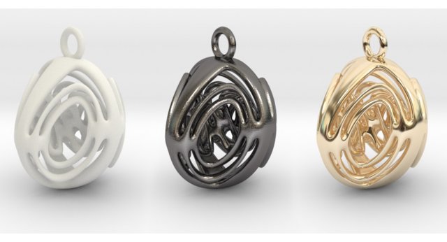 unique pendant 3D Baskı Modeli .c4d .max .obj .3ds .fbx .stl .blend 