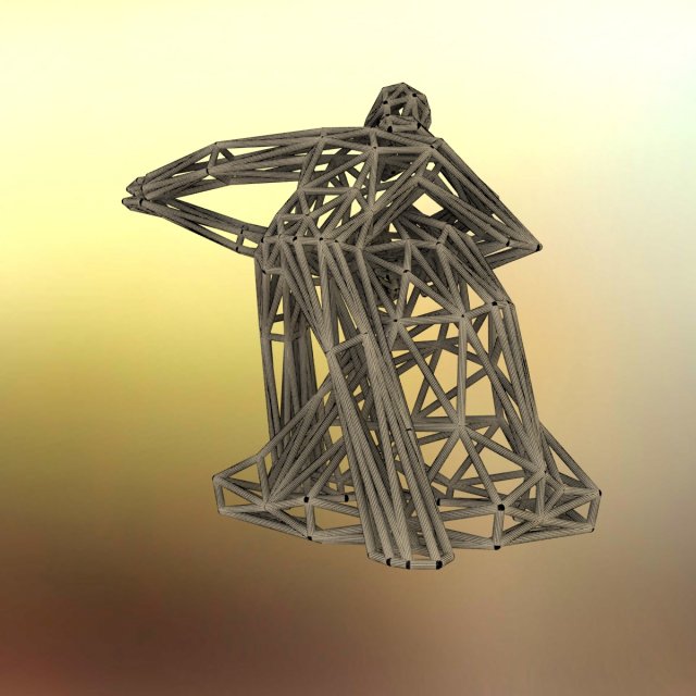 dancing couple 3D Print Model in Sculpture 3DExport