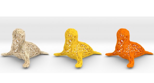 baby seal Modello di stampa 3D .c4d .max .obj .3ds .fbx .stl .blend 