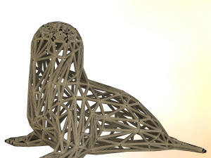 baby seal Modello di stampa 3D