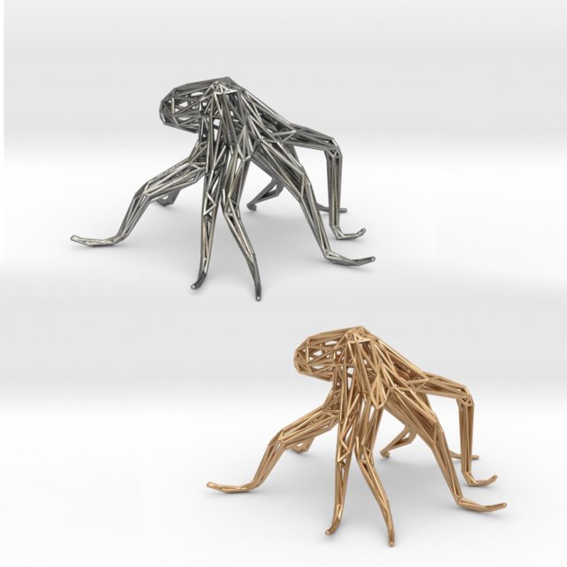 octopus Model Cetak 3D .c4d .max .obj .3ds .fbx .stl .blend 