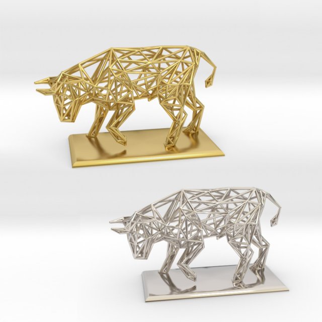 raging bull 3D 打印模型 .c4d .max .obj .3ds .fbx .stl .blend 