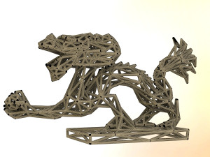 dragon with icosahedron 3D Принт Модель
