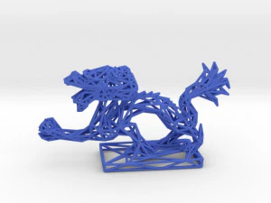 dragon with icosahedron 3D Print Model