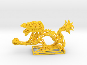 dragon with icosahedron 3D Принт Модель