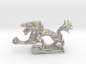dragon with icosahedron 3D Принт Модель