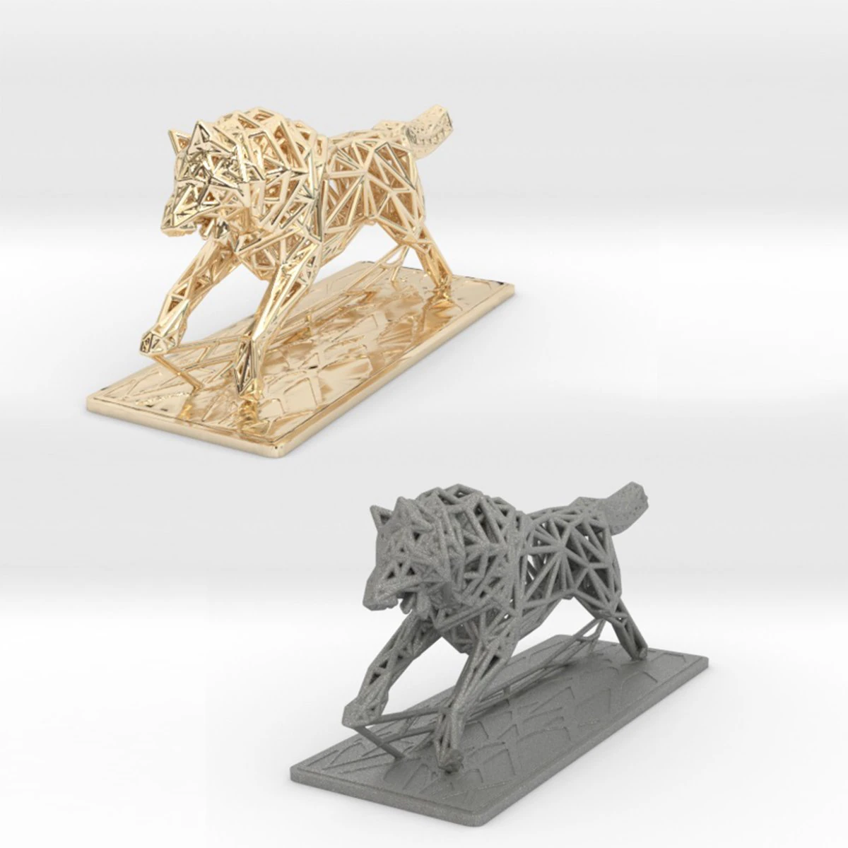 white wolf 3D Print Model .c4d .max .obj .3ds .fbx .stl .blend 