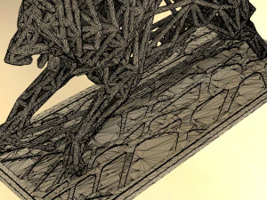 white wolf 3D Print Model